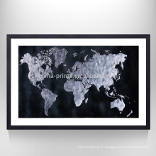 Carte étirée de la carte chinoise Print Home Decor Map Art Canvas Prêt à accrocher sur le mur